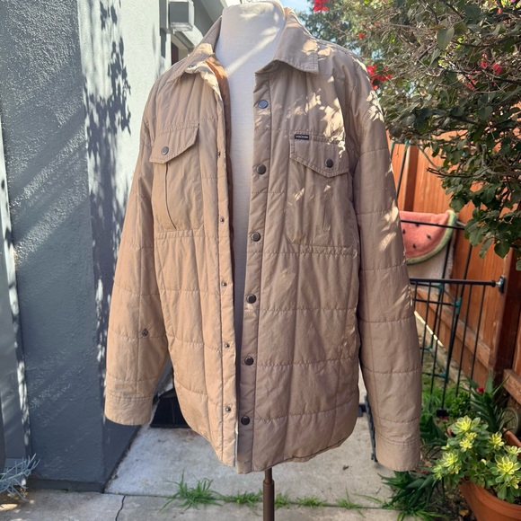 Volcom Tan Quilted Coat Shacket - Picture 2 of 8